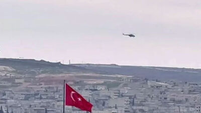 Türkiye-Suriye sınırında hava hareketliliği
