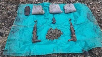 Tunceli’de sığınakta teröristlerin silah ve mühimmatı ele geçirildi