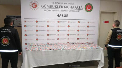 Habur Sınır Kapısı’nda 395 elektronik nargile ele geçirildi