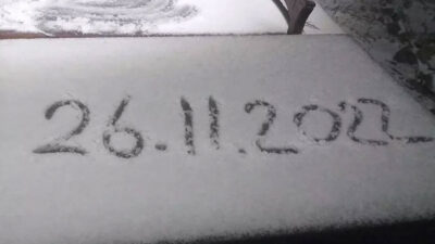 Kartepe’ye mevsimin ilk karı