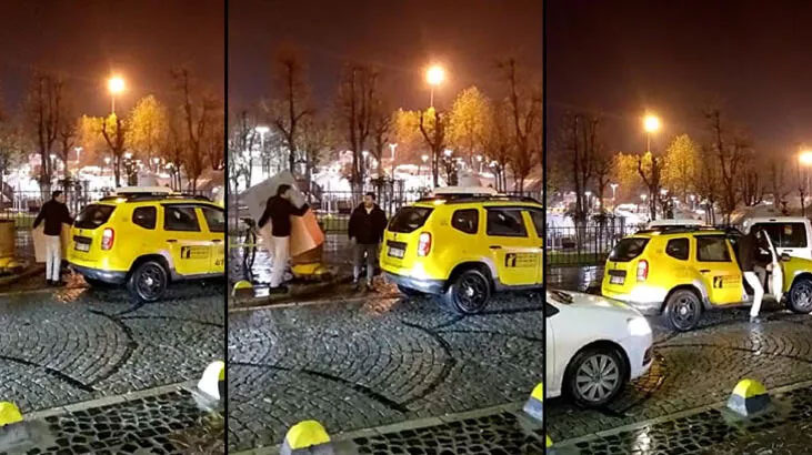 Deprem bölgesinde yardım malzemelerini taksiyle götürdüler