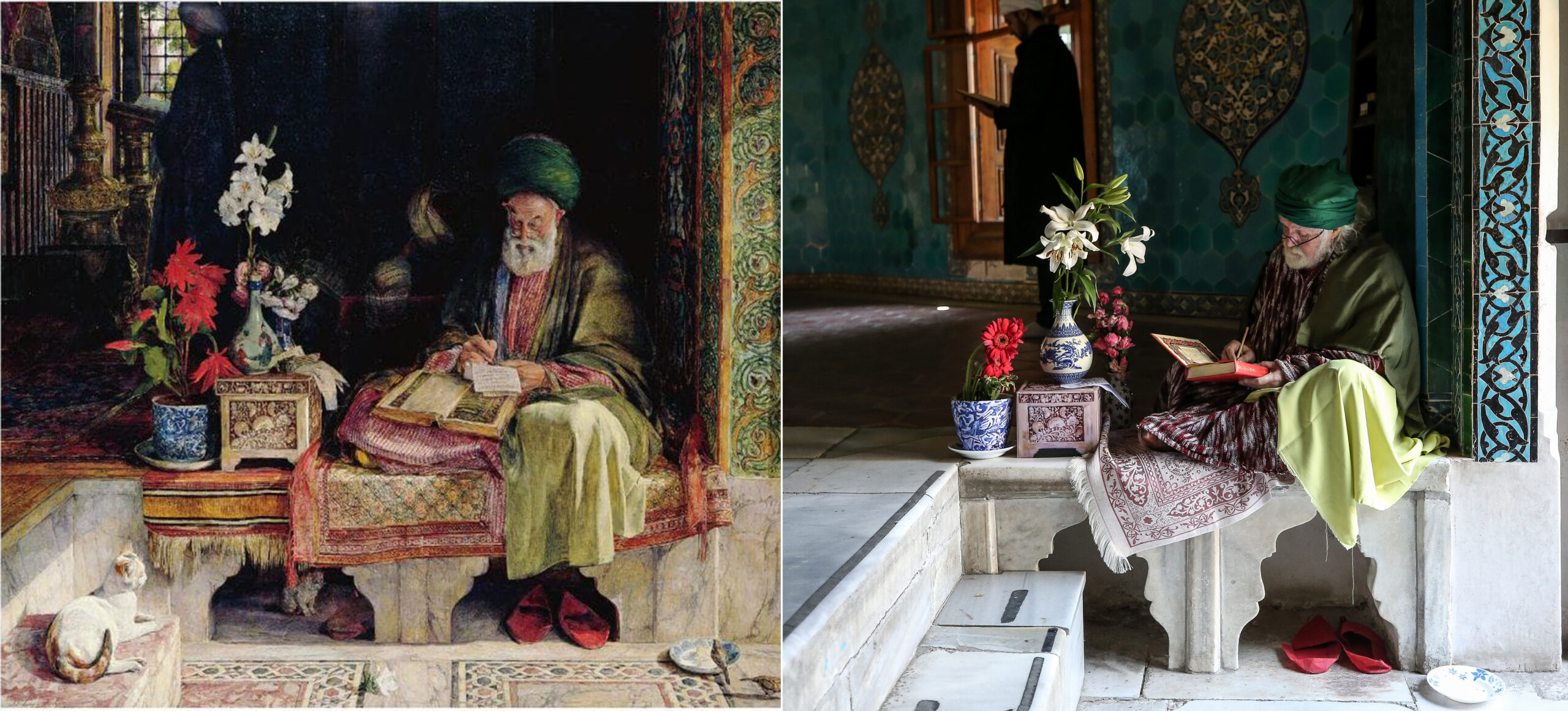 Bursa’da 153 yıllık canlandırma! İngiliz ressam Lewis’in tablosunu fotoğrafladı…
