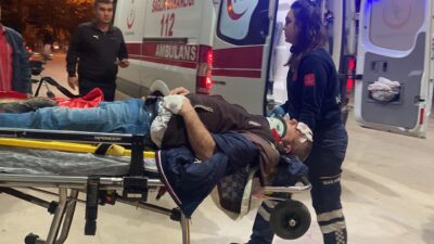 Bursa’da otomobil ile çarpışan bisikletin sürücüsü ağır yaralandı