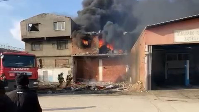 Bursa’da korku dolu anlar! Alev alev yandı