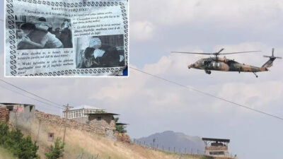 Askeri helikopter ile dağlara atıldı! Teröristlere ‘teslim ol’ bildirisinde dikkat çeken ifadeler