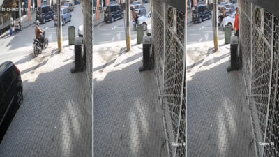 Görüntü Bursa’dan… Arkasına bakmadan gitti