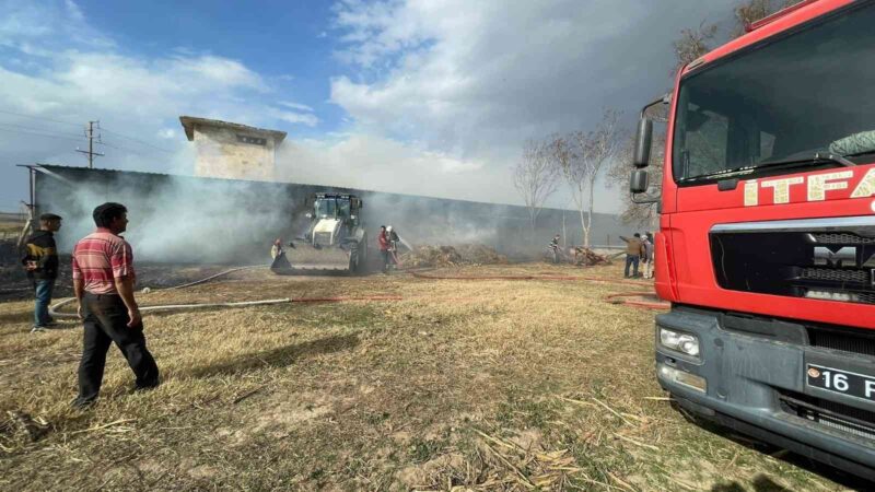 Bursa Mustafakemalpaşa kırsal Ovaazatlı Mahallesi’nde bulunan 2 hayvan damı yaşanan