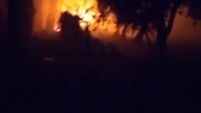 Bursa’da çiftlik alev alev yandı