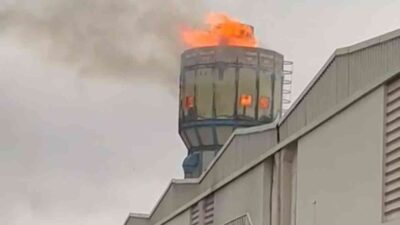 Bursa’da fabrikanın talaş silosunda yangın