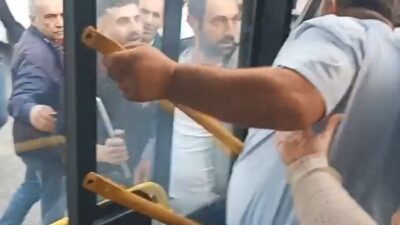 Yol verme kavgası kamerada