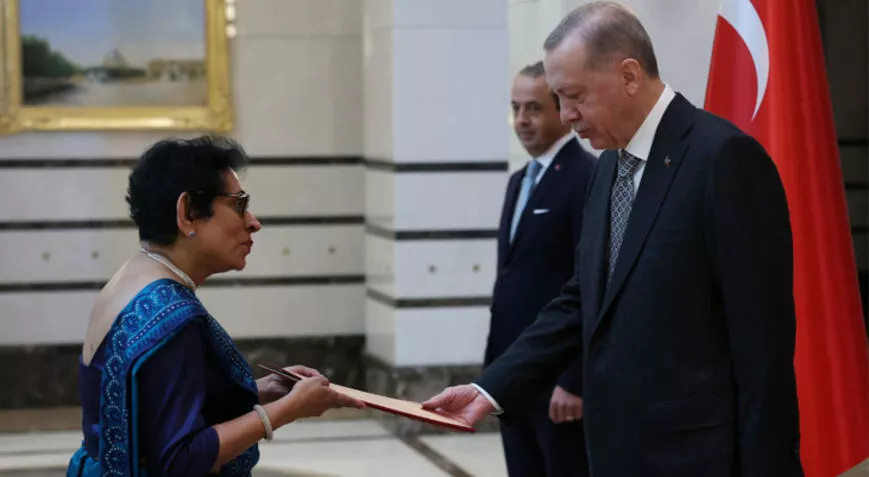 Sri Lanka Büyükelçisi’nden Cumhurbaşkanı Erdoğan’a güven mektubu