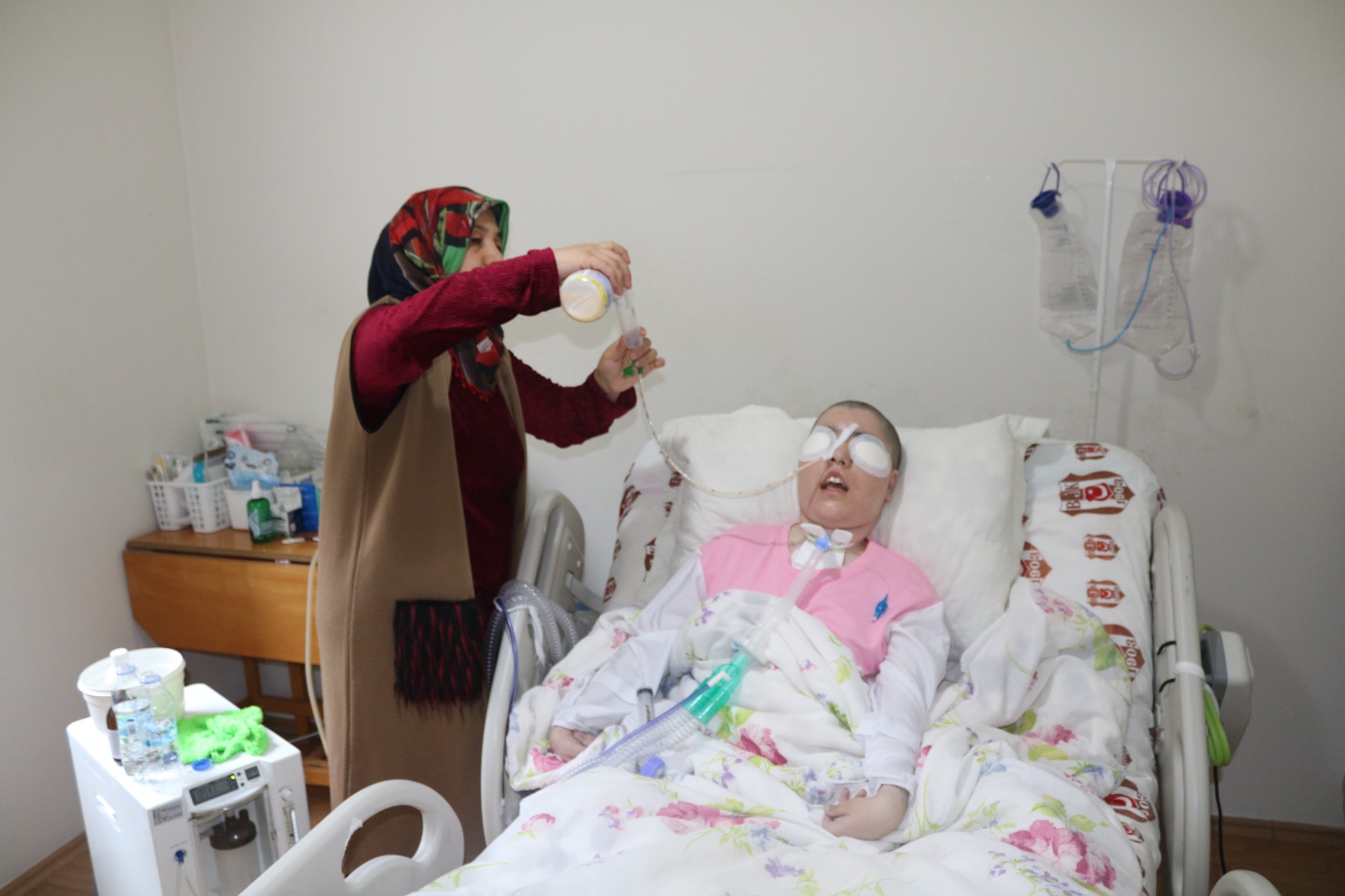 Yer: Bursa… Evinin bir odasını yoğun bakıma çevirdi