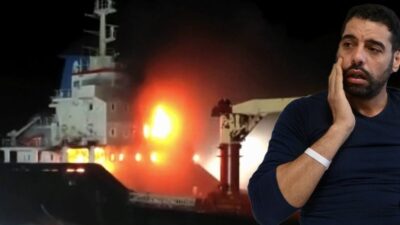 Sinop’ta yanan geminin mürettebatı korku dolu anları anlattı: Karşıma çıkan bir kişinin her tarafı yanıyordu