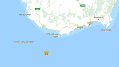 Antalya Kaş’ta 4.4 büyüklüğünde deprem!