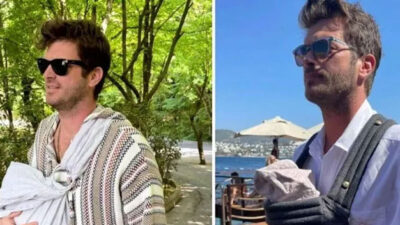 Oğlu ile oynayan Kıvanç Tatlıtuğ hayran bıraktı