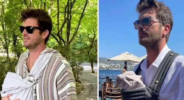 Oğlu ile oynayan Kıvanç Tatlıtuğ hayran bıraktı Oğlu ile oynayan Kıvanç Tatlıtuğ hayran bıraktı