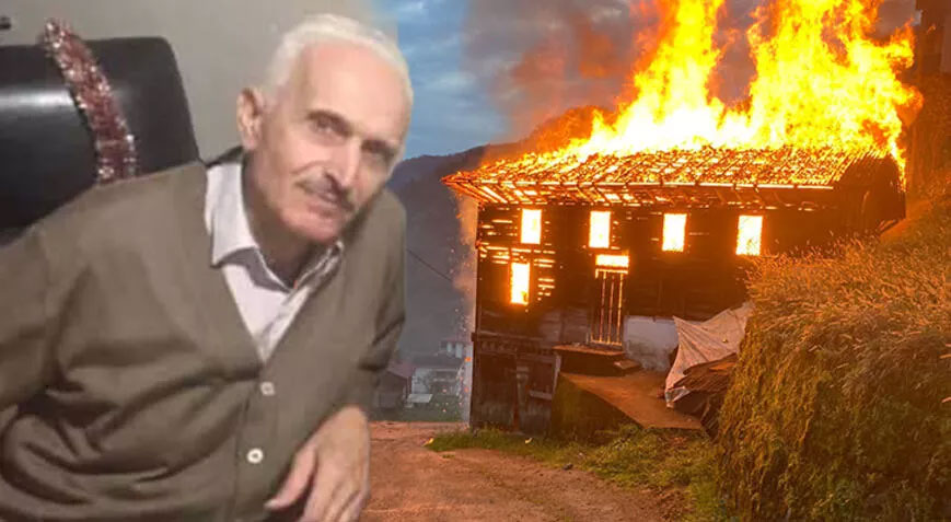 Alevlerin arasında yanarak can verdi!