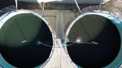 Doğal gaz boru hattının şantiyesi, alabalık üretim tesisine dönüştürüldü