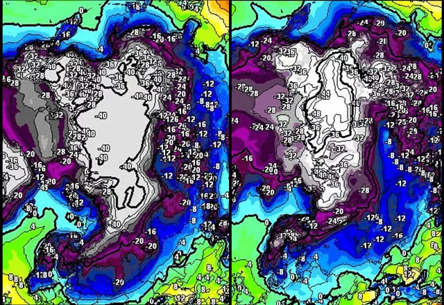 İki haritayı paylaşarak karşılaştırdı! ‘Efsane kış’ mı geliyor?