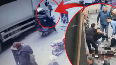 Feci kaza! Yolun karşısına geçmeye çalışan kadını kamyonet ezdi