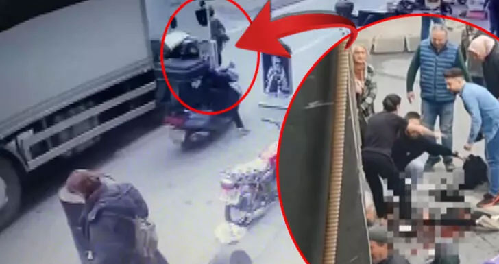 Feci kaza! Yolun karşısına geçmeye çalışan kadını kamyonet ezdi