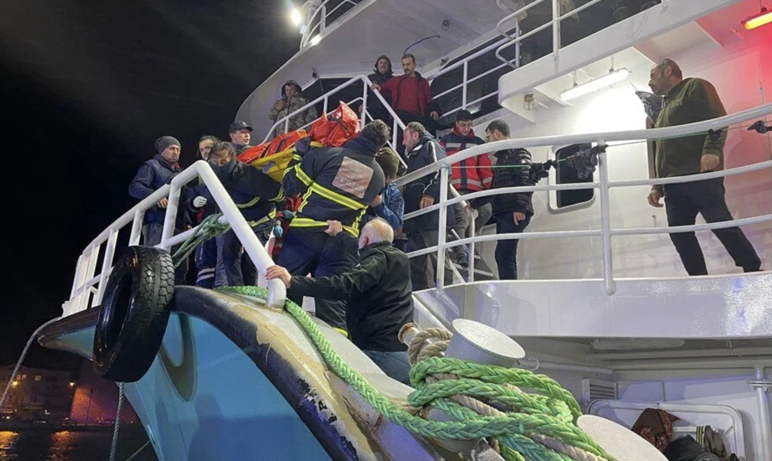 Sinop’ta gemi yangını!