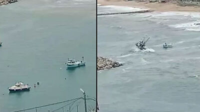 Arnavutköy’de dev dalga paniği! Tekneler alabora tehlikesi yaşadı