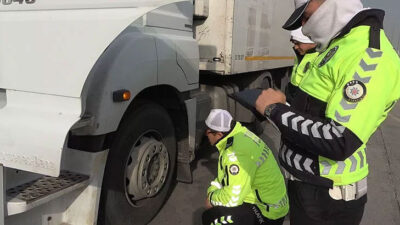 43 ilin geçiş güzergahında ‘kış lastiği’ denetimi: Uymayanlara bin 152 lira ceza
