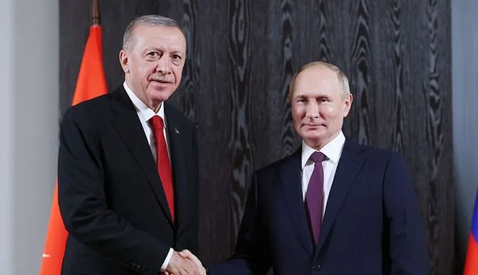 Cumhurbaşkanı Erdoğan Putin ile görüştü