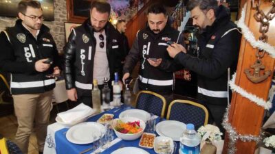 Bursa’da yılbaşı akşamı kaçak içki denetimi