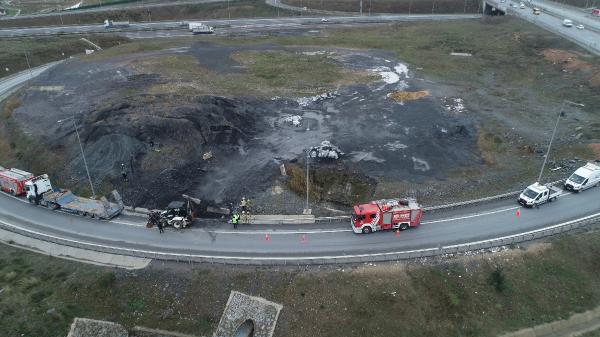Otoyolda kimyasal madde paniği Otoyolda kimyasal madde paniği