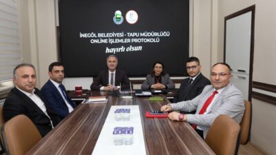 İnegöl Belediyesi ile Tapu Müdürlüğü’nden vatandaşın işini kolaylaştıran imza