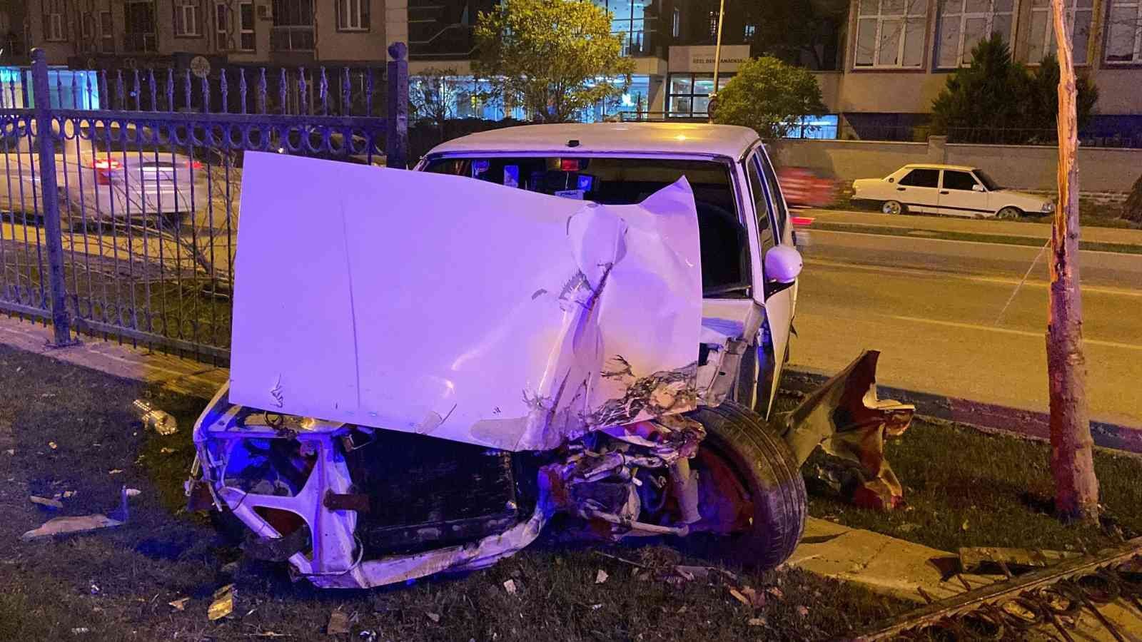 Yer: Bursa… Kontrolden çıkan araç…