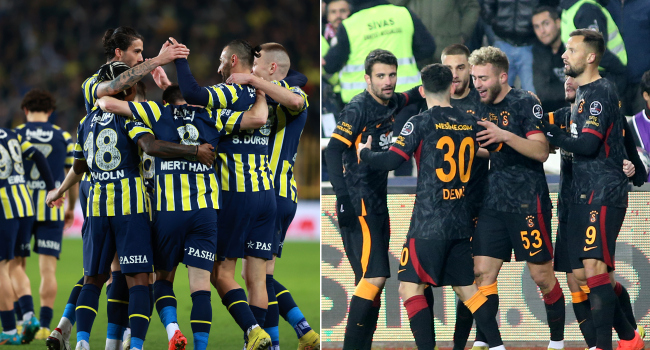 Fenerbahçe içeride, Galatasaray dışarıda etkili