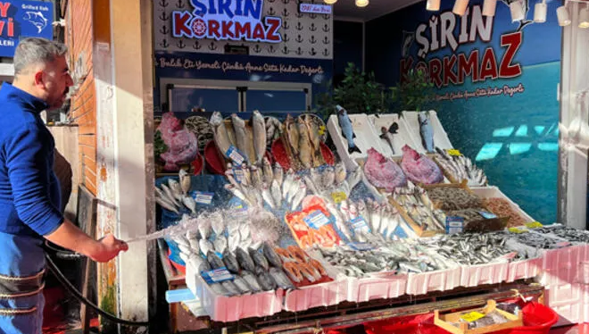 Balık tezgahlarında hamsi bolluğu yaşanıyor Balık tezgahlarında hamsi bolluğu yaşanıyor