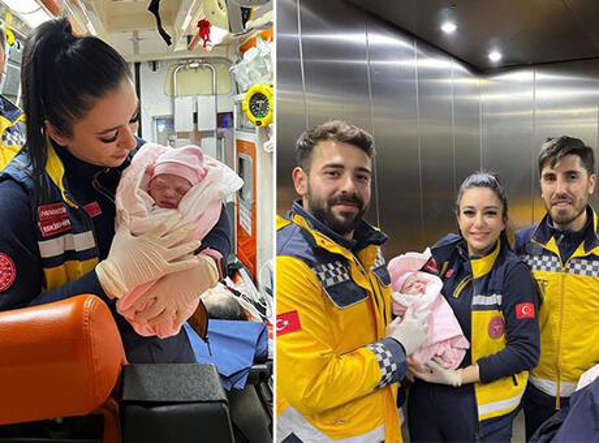 Hastaneye götürülürken ambulansta doğum yaptı Hastaneye götürülürken ambulansta doğum yaptı