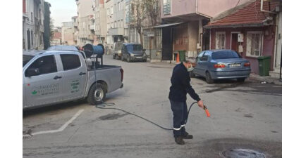 Bursa’da haşerelere karşı ilaçlama yapıldı