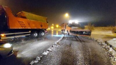 Bolu Dağı’nda kar yağışı başladı
