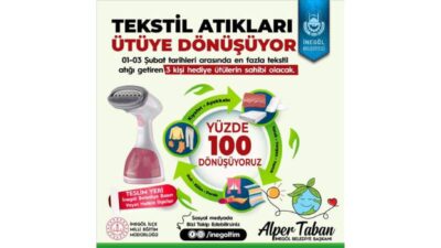 Tekstil Atıkları İnegöl Belediyesi ile ütüye dönüşüyor