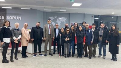 Özel öğrencilerden ‘Engelsiz Kütüphane’ye ziyaret