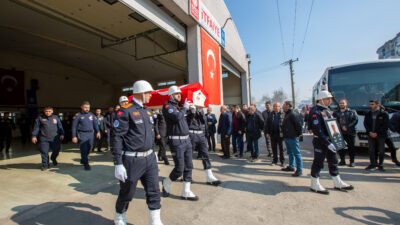 Bursa İtfaiyesi’nde hüzünlü veda