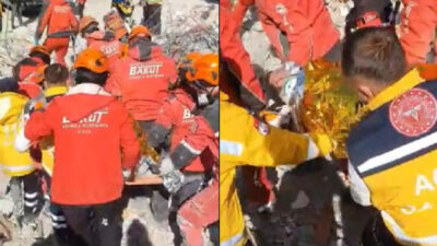 Bursa’dan giden ekipler 203 saat sonra 7 katlı binanın enkazından kurtardı