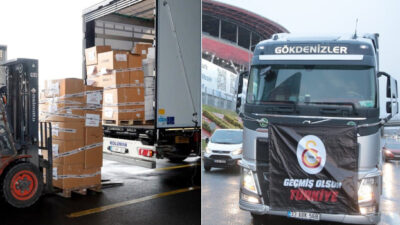 Galatasaray’ın yardım TIR’ları yolda