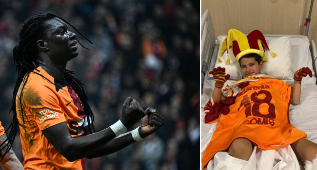Gomis’ten minik Ege’ye: Aslan Ege yeğenim oldu Gomis’ten minik Ege’ye: Aslan Ege yeğenim oldu