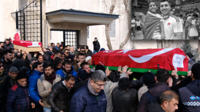 Milli sporcu ve oğluna veda