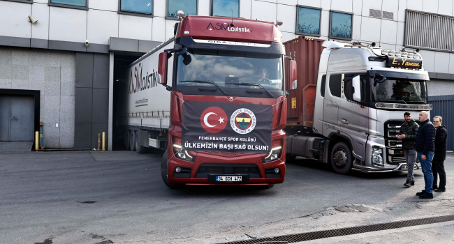 Fenerbahçe’nin 38. yardım TIR’ı yola çıktı Fenerbahçe’nin 38. yardım TIR’ı yola çıktı