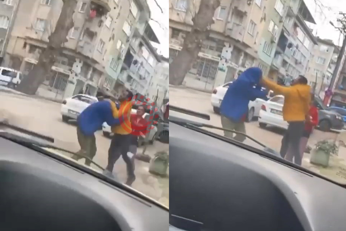 Bursa’da trafikteki yol verme kavgaları kamerada