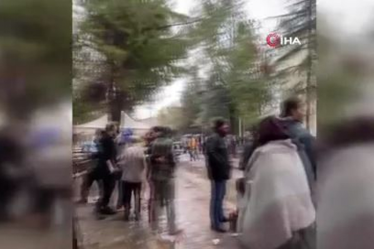 Hastanede tedavi görenler ikinci depremden böyle kaçtılar