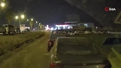 Hatay’da yaşanan deprem araç kamerasında