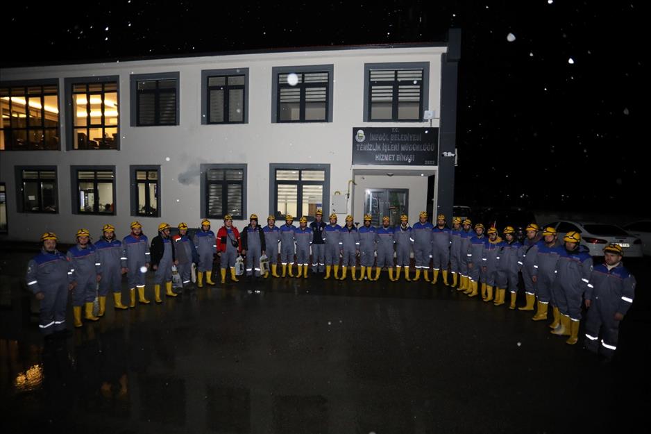 İnegöl Belediyesi personeli deprem bölgesine sevk edildi